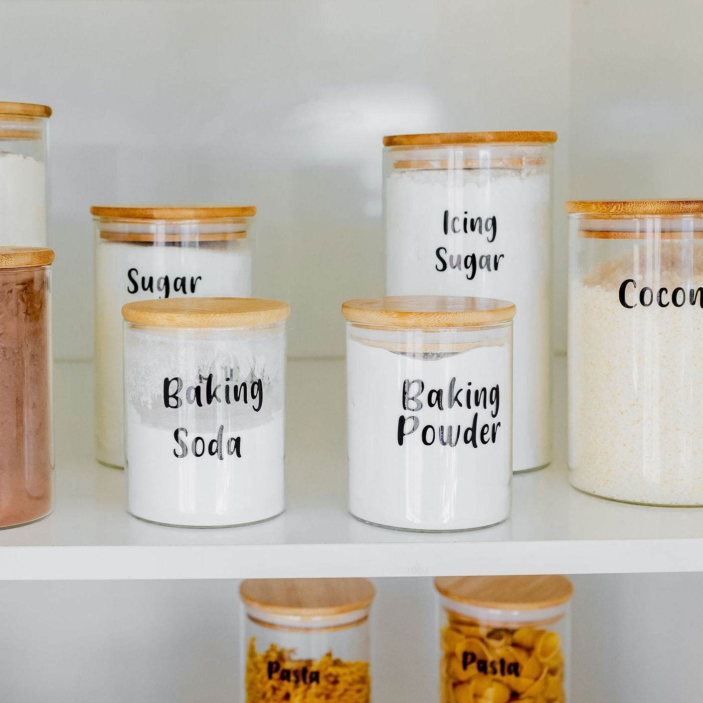 Bamboo Glass Jar 1300ml