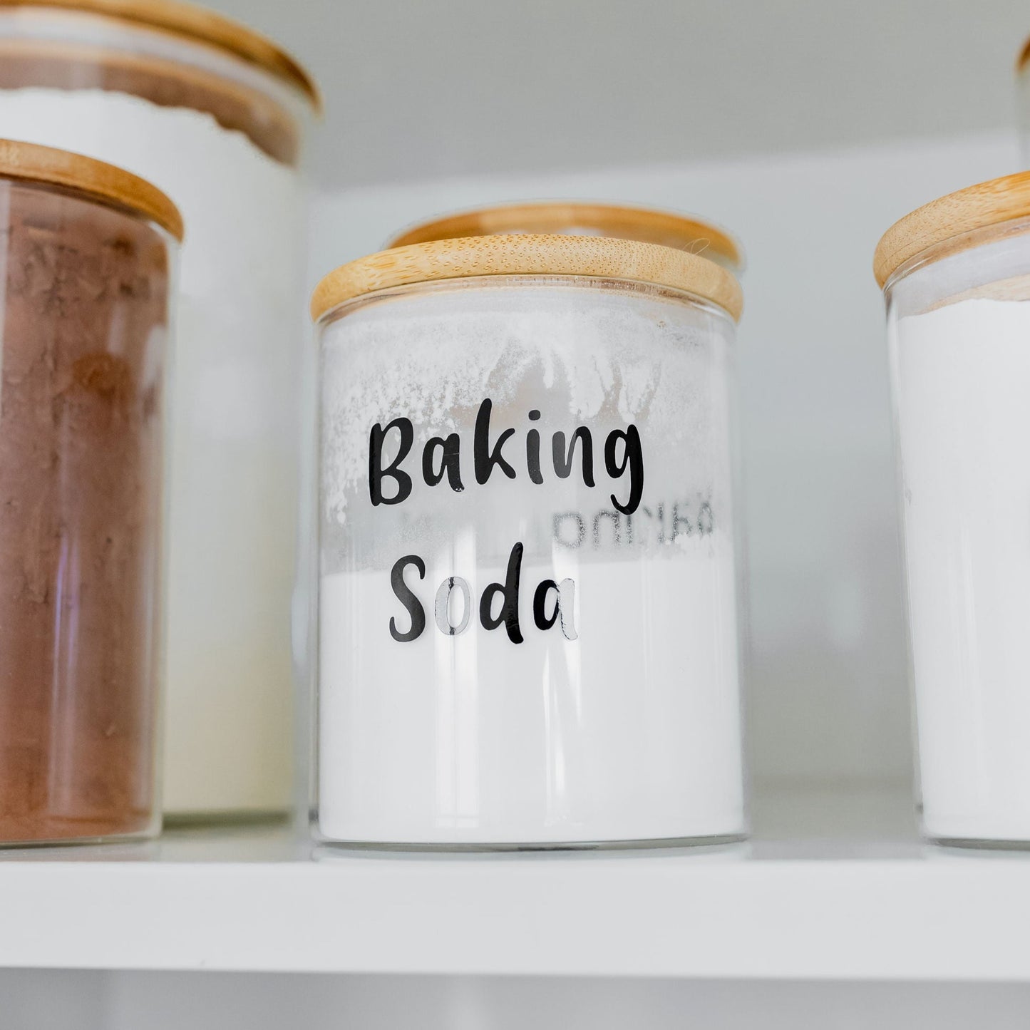 Bamboo Glass Jar 350ml