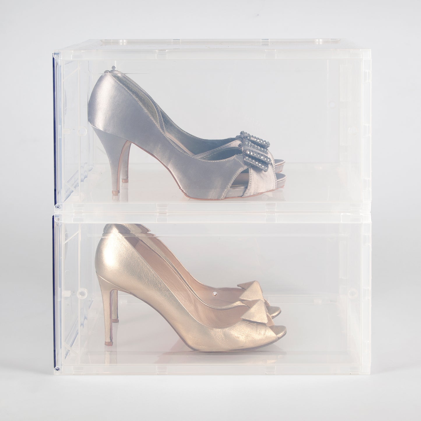 Shoe Box with drop down lid