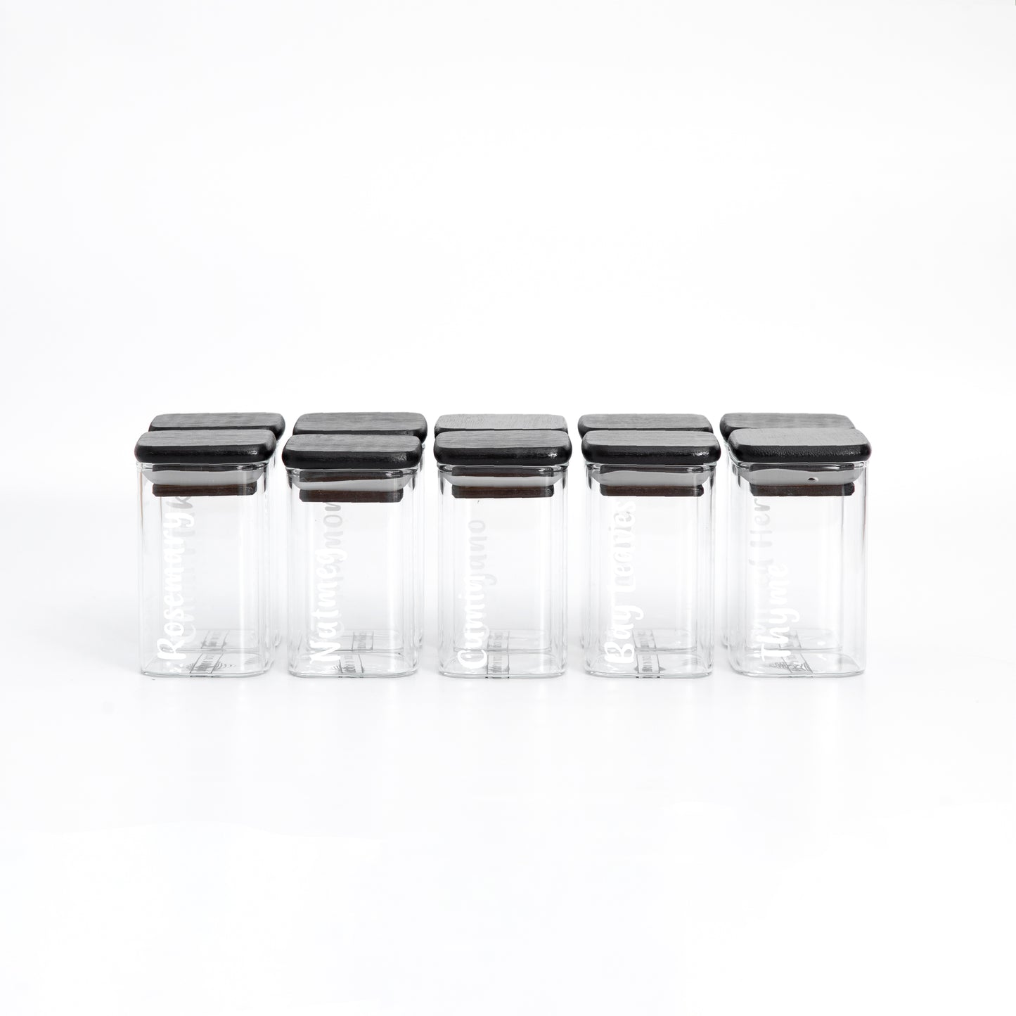 Square Spice Jars Small