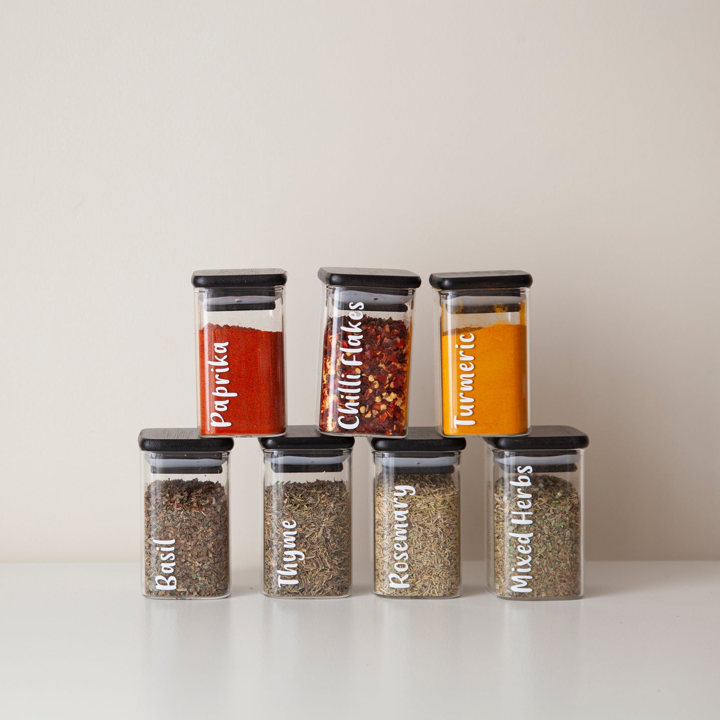 Square Spice Jars Small