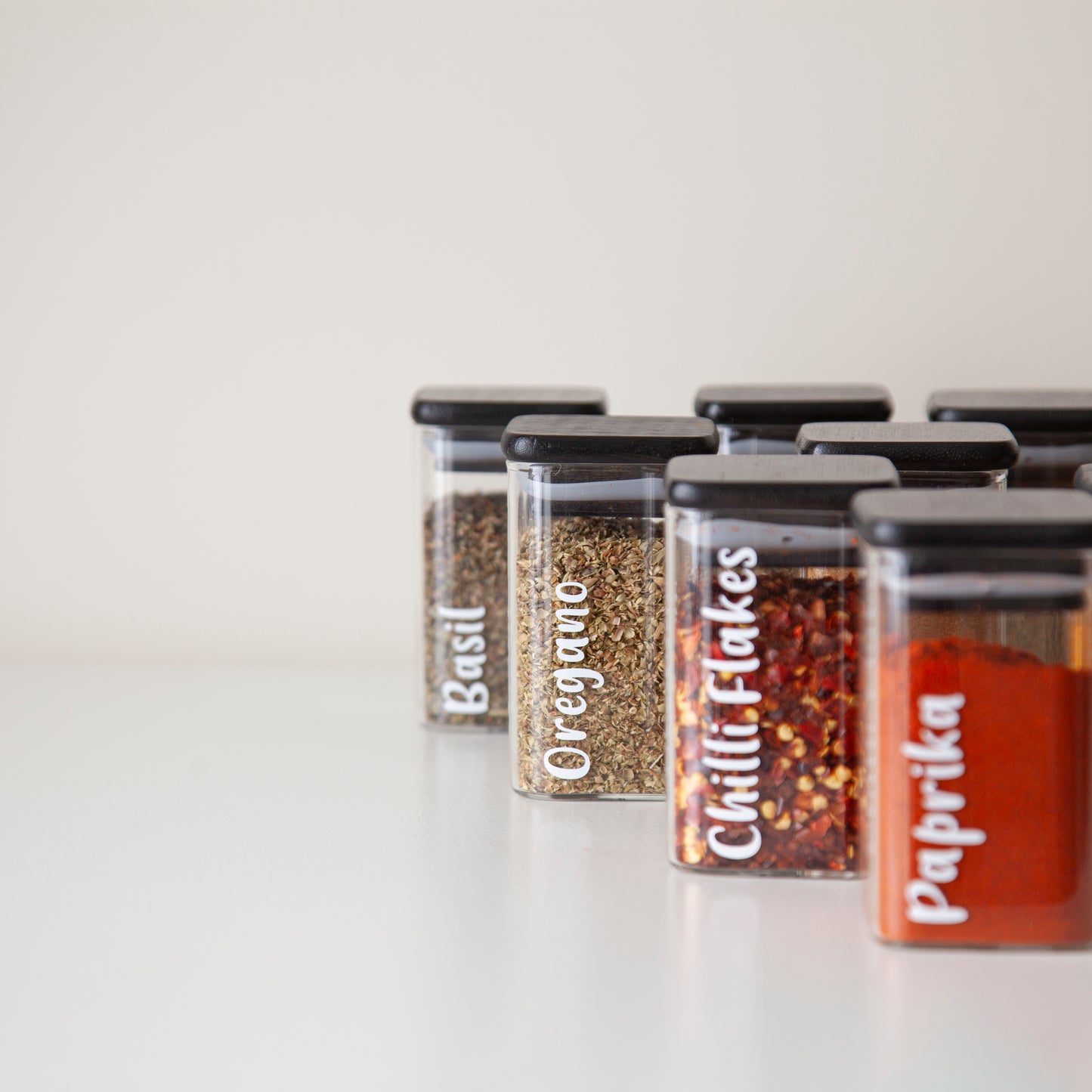 Square Spice Jars Small