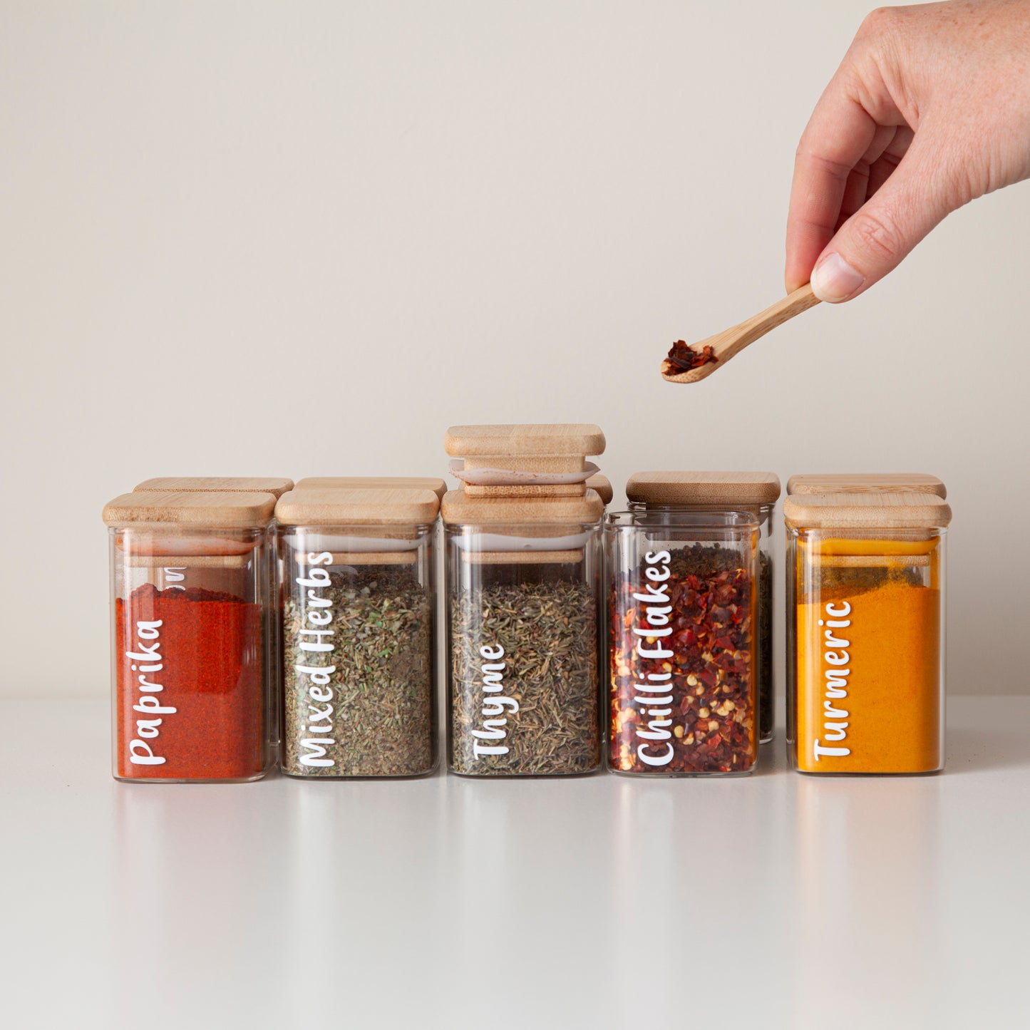 Square Spice Jars Small