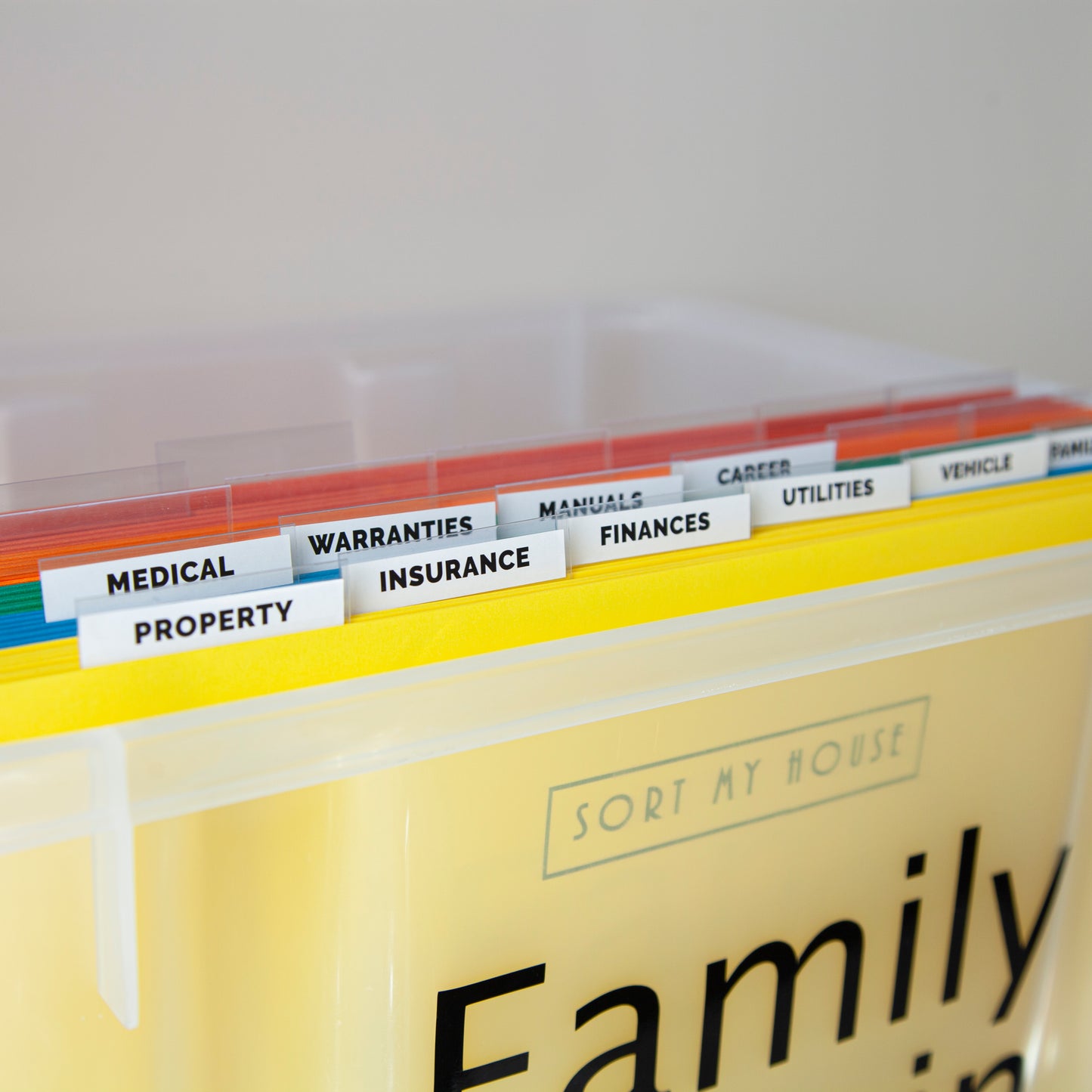 Personalised Home Admin Document Box