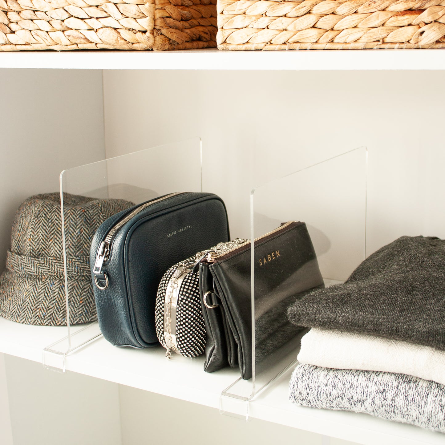 Clear Shelf Divider