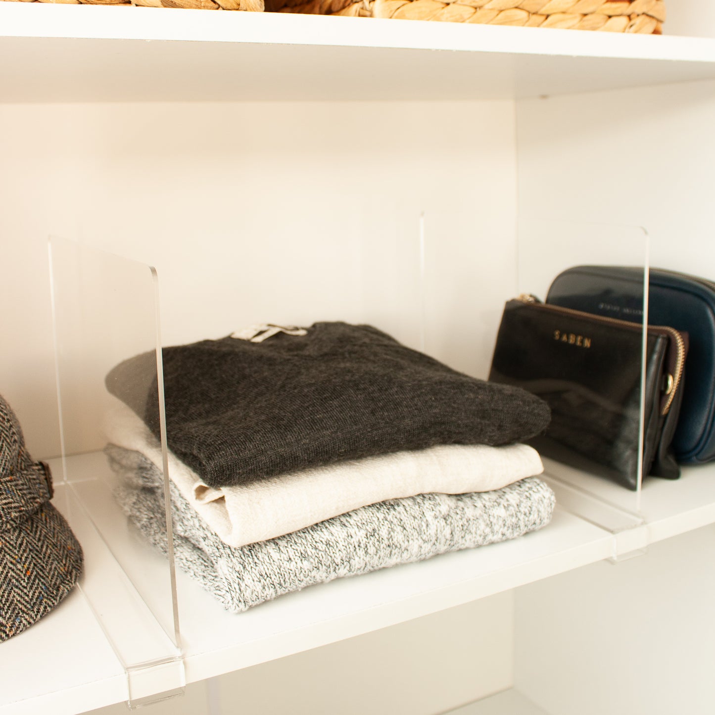 Clear Shelf Divider