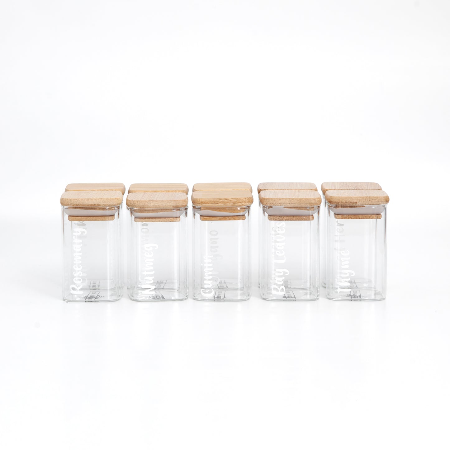 Square Spice Jars Small