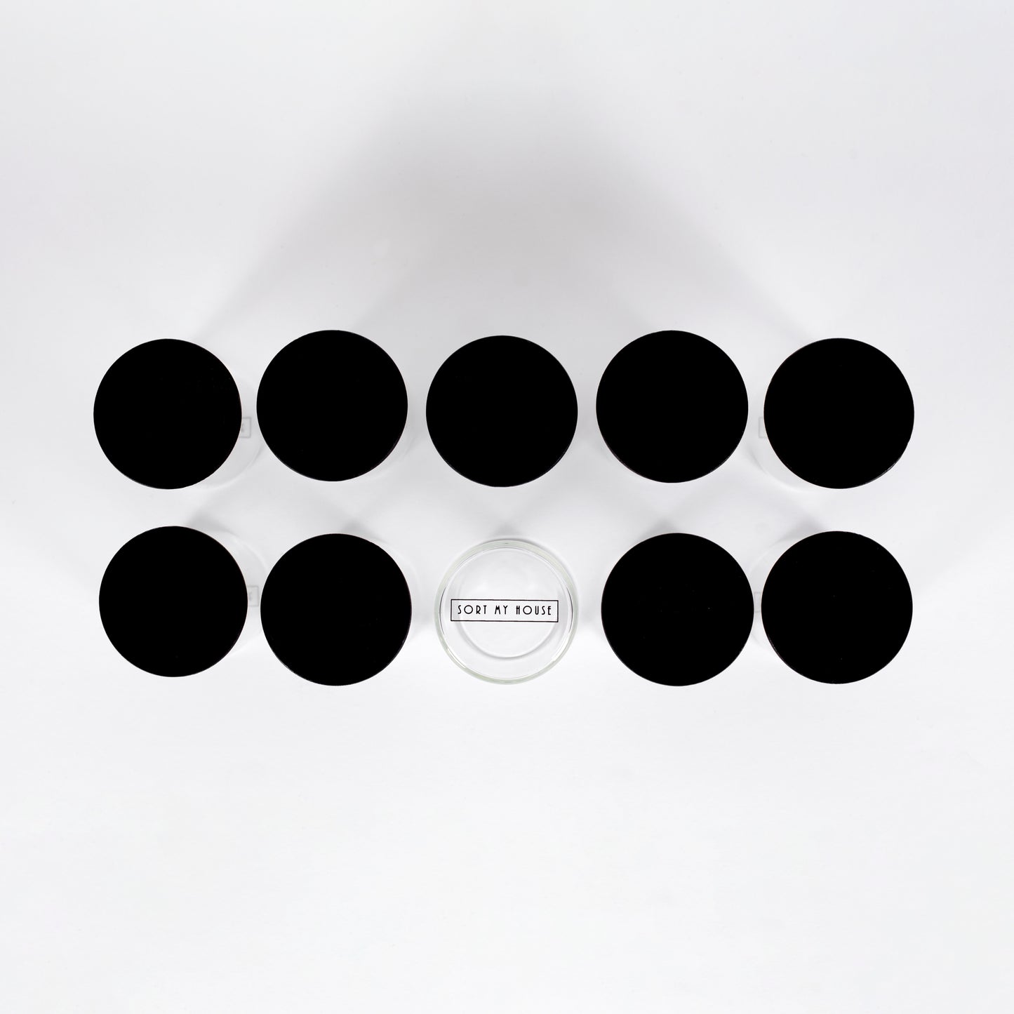 Small Spice/Herb Bamboo Glass Jar - 90ml