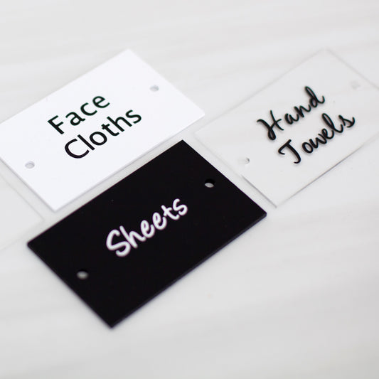 Acrylic Tag with Label