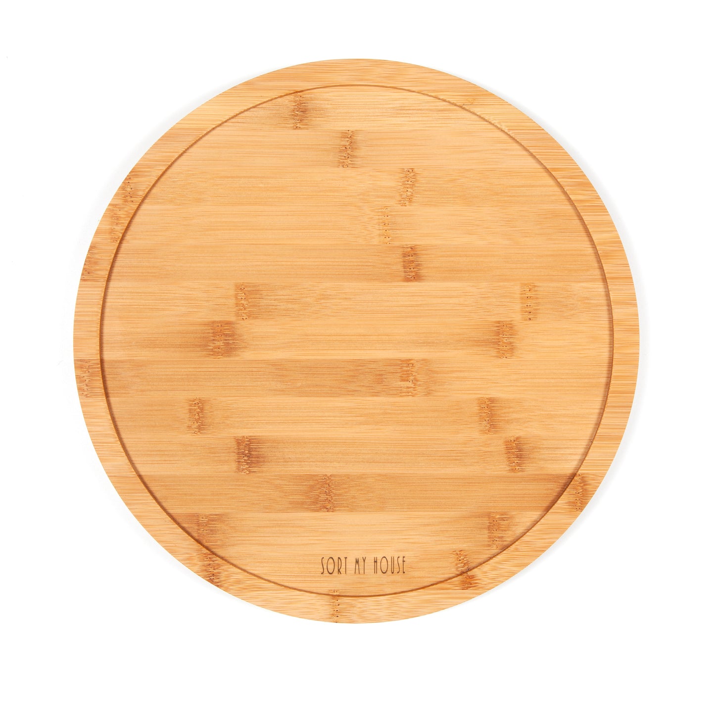 Single Tier Bamboo Turntable