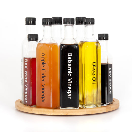 Turntable and Glass Bottle Bundle