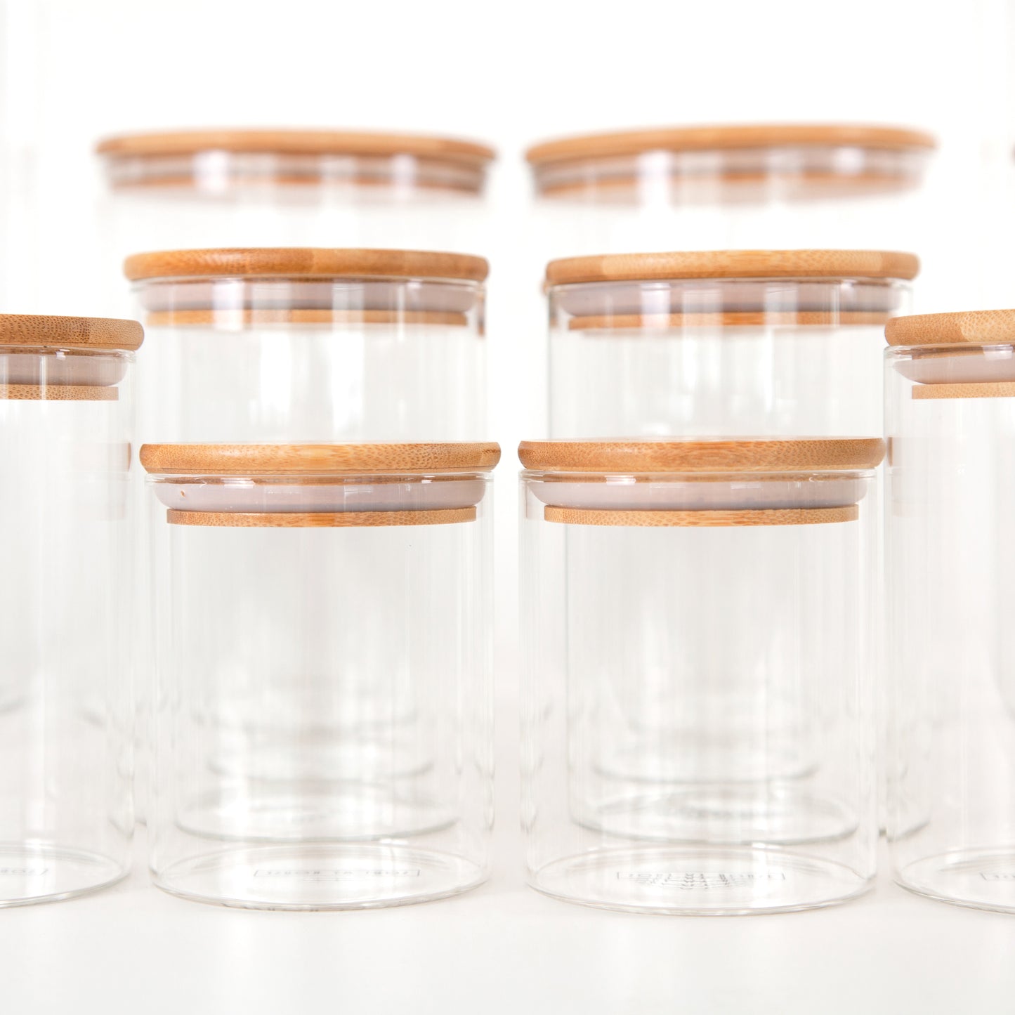 Bamboo Glass Jar 350ml