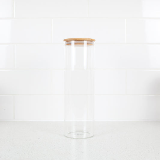 Bamboo Glass Jar 1900ml