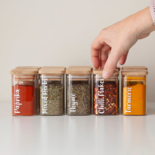 Square Spice Jars Small
