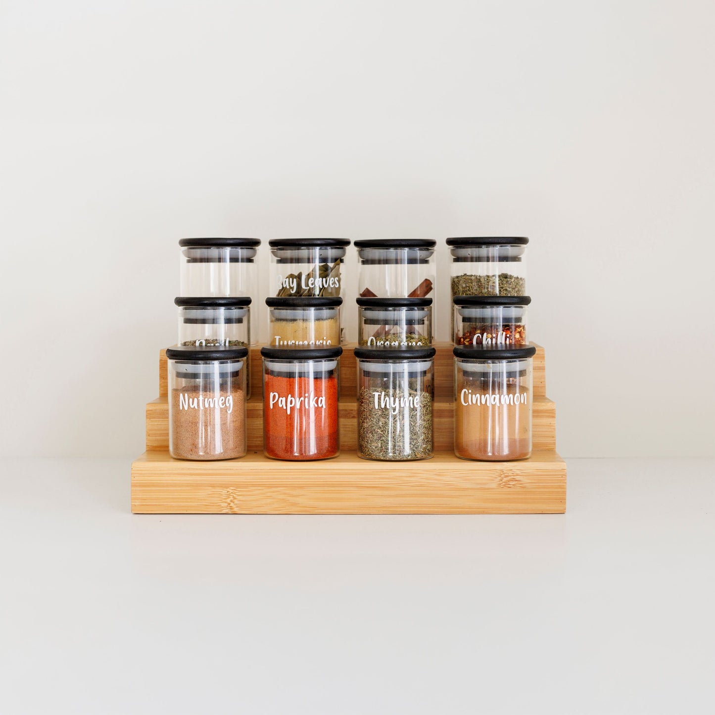 Spice Jars and 3 Tier Shelf Bundle