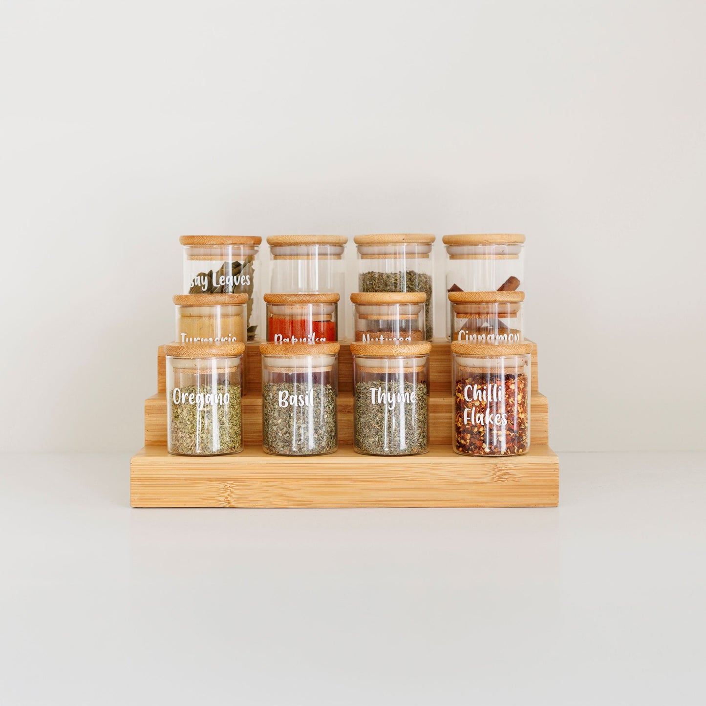 Spice Jars and 3 Tier Shelf Bundle
