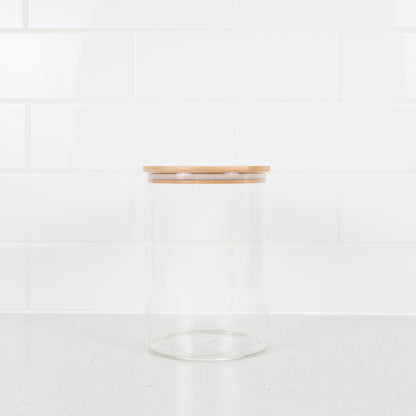 Bamboo Glass Jar 500ml