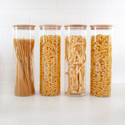 Bamboo Glass Jar 1900ml